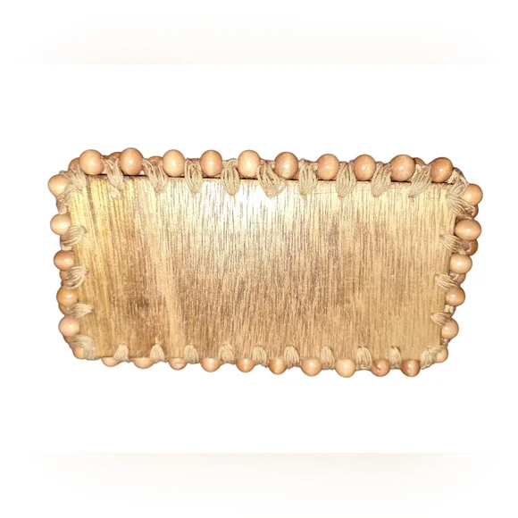 Wooden Beaded Purse With Chain Strap VINTAGE 1960'S Japan - Picture 5 of 6